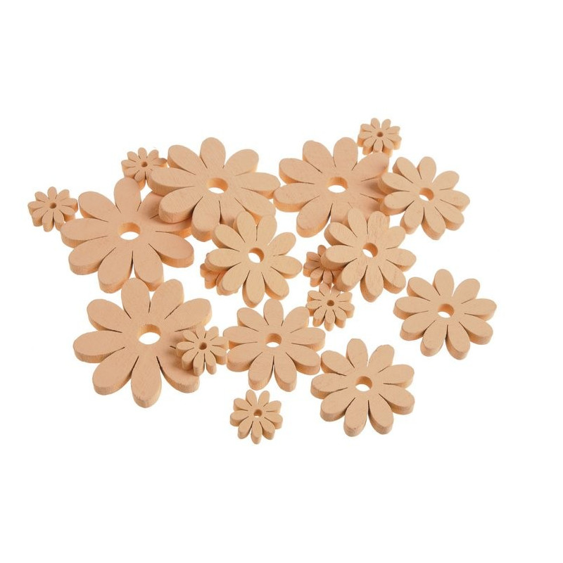 Kwiatki  wykrawane mix 7-2,5 cm, 18 szt-paczka 2 KOLORY