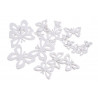 Motylki wykrawane mix pacz 7-3 cm, 18 szt-paczka MIX KOLORÓW