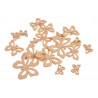Motylki wykrawane mix pacz 7-3 cm, 18 szt-paczka MIX KOLORÓW