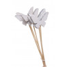 Pik motylki biało-szare 30-6 cm, 6szt-paczka