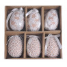 Pisanki w koronce 6 cm, 6szt-paczka
