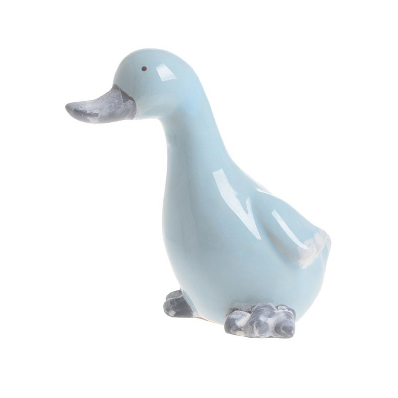 Kaczuszka ceramiczna 14 cm PINK / BLUE