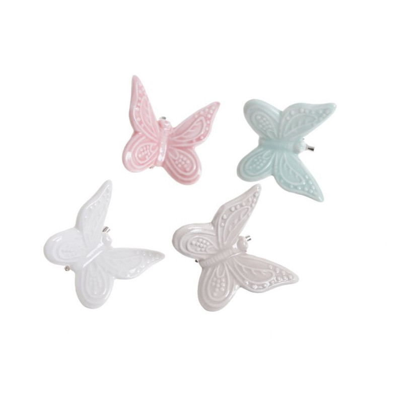 Motyl na klipie 5 cm - ceramika