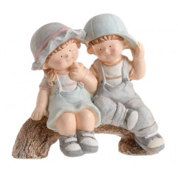 Dzieci na gałęzi 38 cm - wyrób ceramiczny