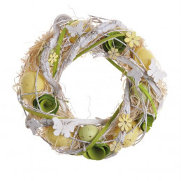 Wianek z jajkami 24 cm - dekoracja wiosenna