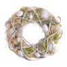 Wianek z jajkami 24 cm NAT/WHITE - dekoracja wiosenna
