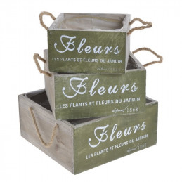 Osłonka kwadrat ze sznurkiem 3szt-kpl