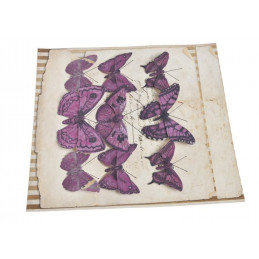 Motyl na klipie 6-10 cm, 9 szt/kpl DK PURPLE