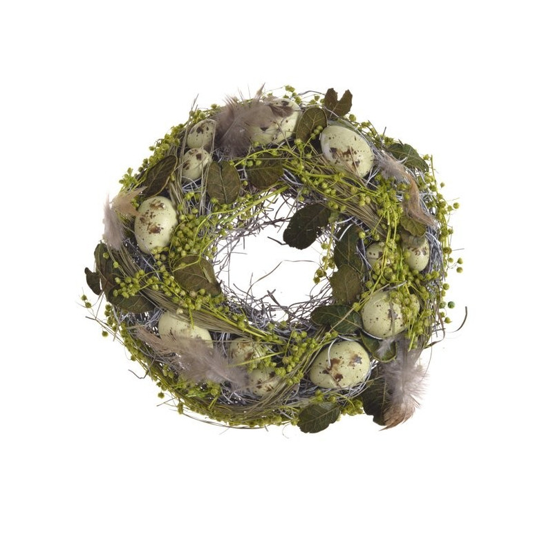 Wianek z jajkami 24 cm dekoracja wiosenna