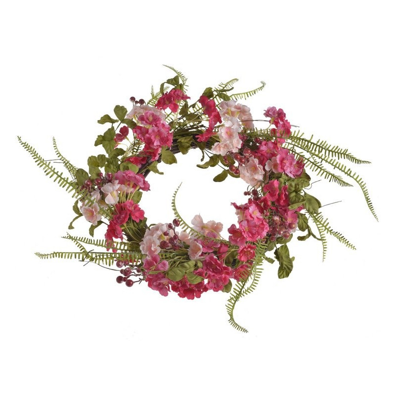 Wianek wiosenny 50 cm PK/RED - dekoracja wiosenna