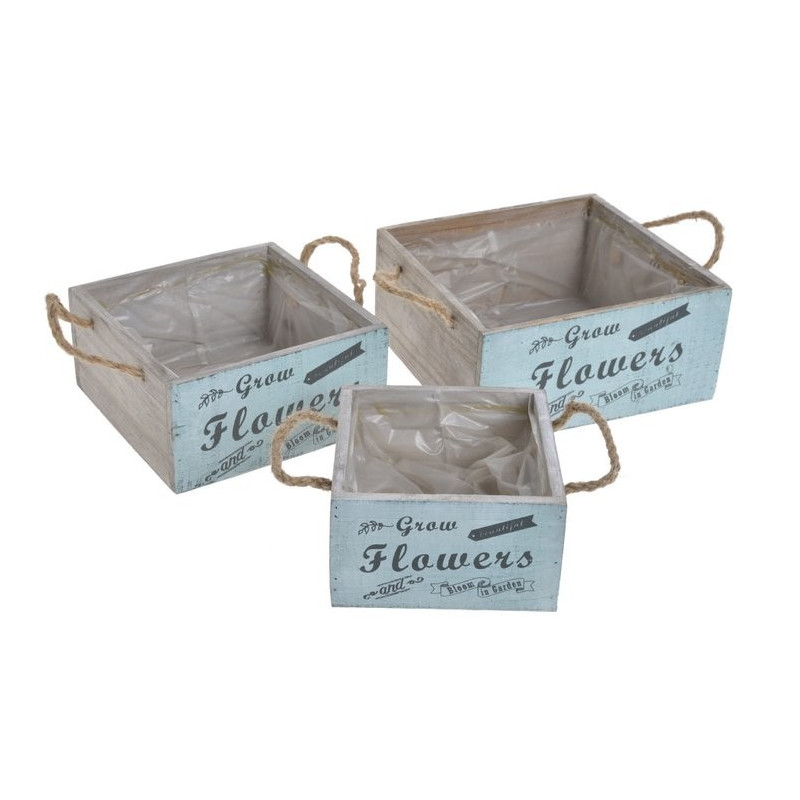 Osłonka kwadrat ze sznurkiem 3szt-kpl