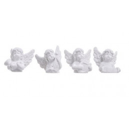 Popiersie-aniołek muzykant 3,5 cm MIX 4 sztuki/kpl