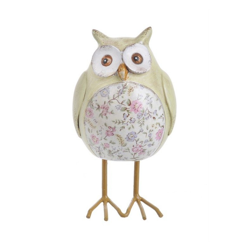 Sowa na dlugich nogach 13 cm pink B