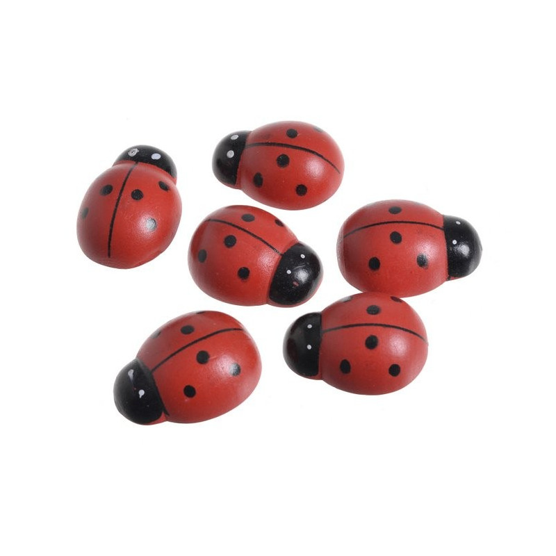 Biedronka mała do przyklejania 4 cm 6szt/paczka