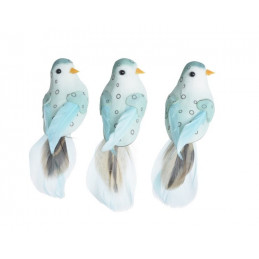 Ptaszek 12,5 cm na klipie 3szt/kpl
