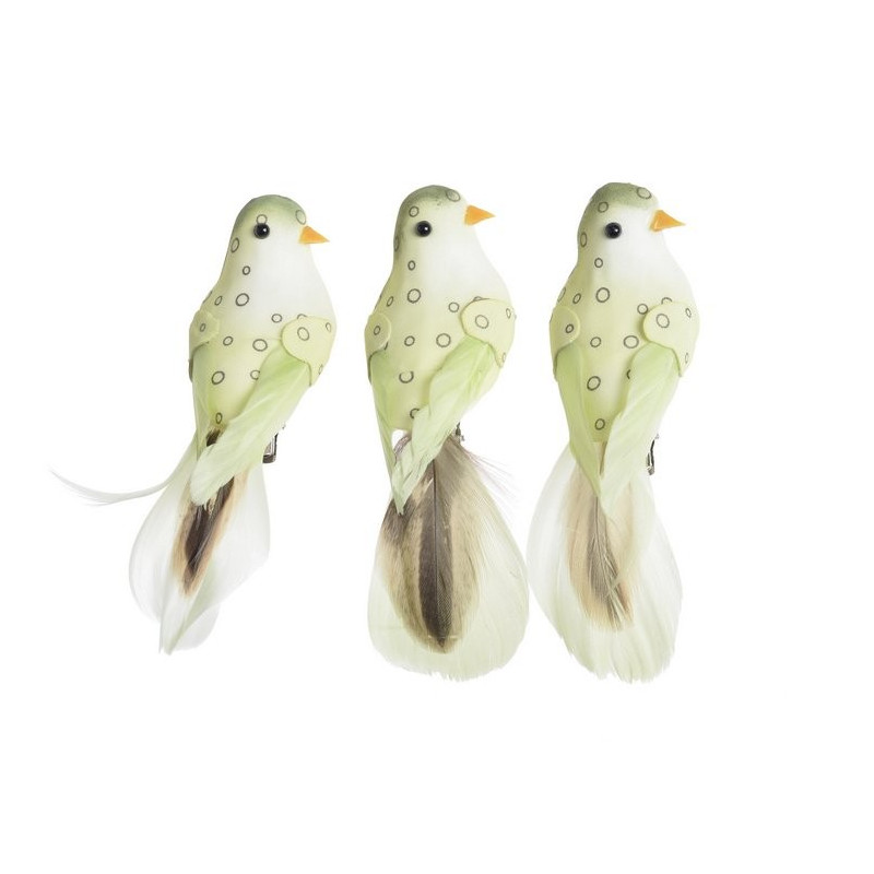 Ptaszek 12,5 cm na klipie 3szt/kpl