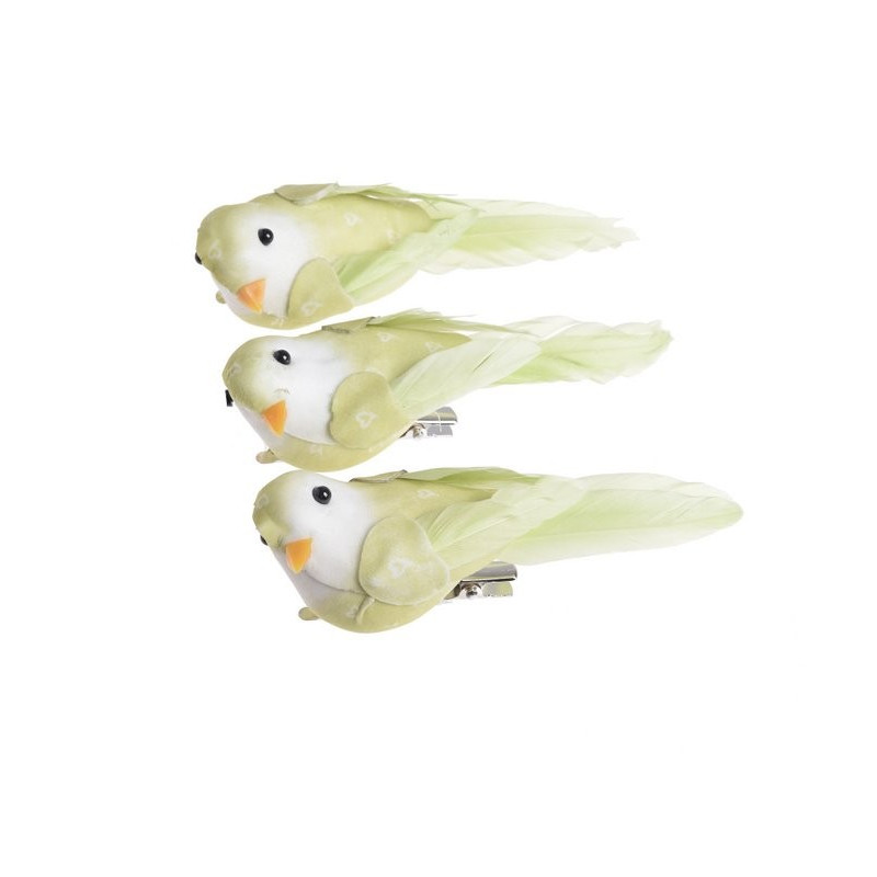Ptaszek 10 cm na klipie 3 szt-kpl