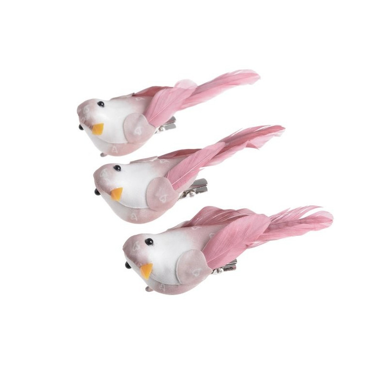 Ptaszek 10 cm na klipie 3 szt-kpl