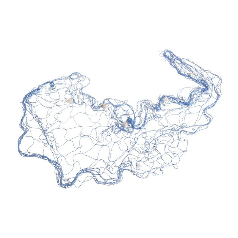 Dekoracyjna sieć rybacka z muszelkami 100 x 200 cm