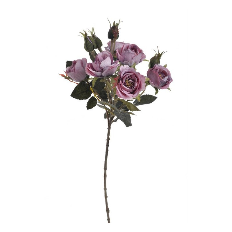 Gałązka róż 6+4 liść jesienny, 54 cm