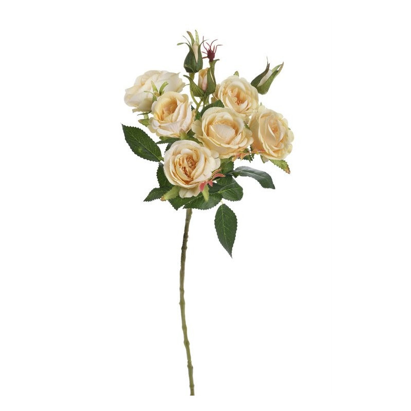 Gałązka róż 6+4 liść jesienny, 54 cm