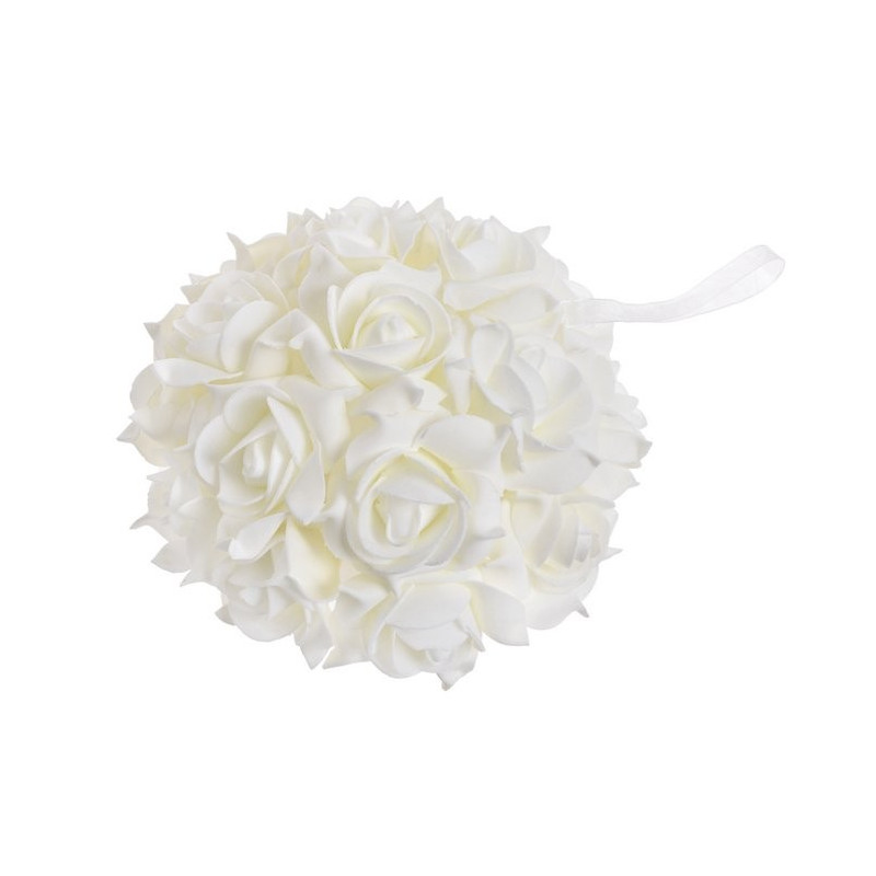 Półkula z róż piankowych -zawieszka 20 cm