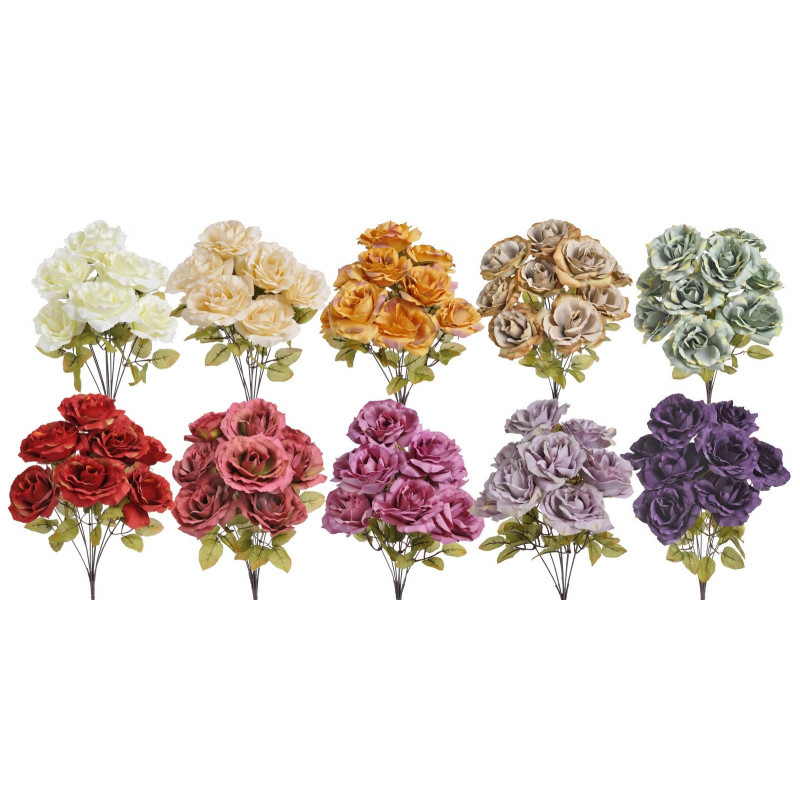 Bukiet róż x 9, 46 cm