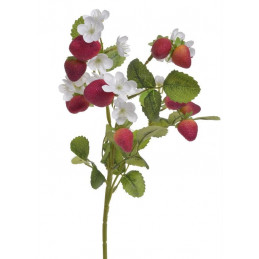 Gałązka truskawek x13, 47 cm