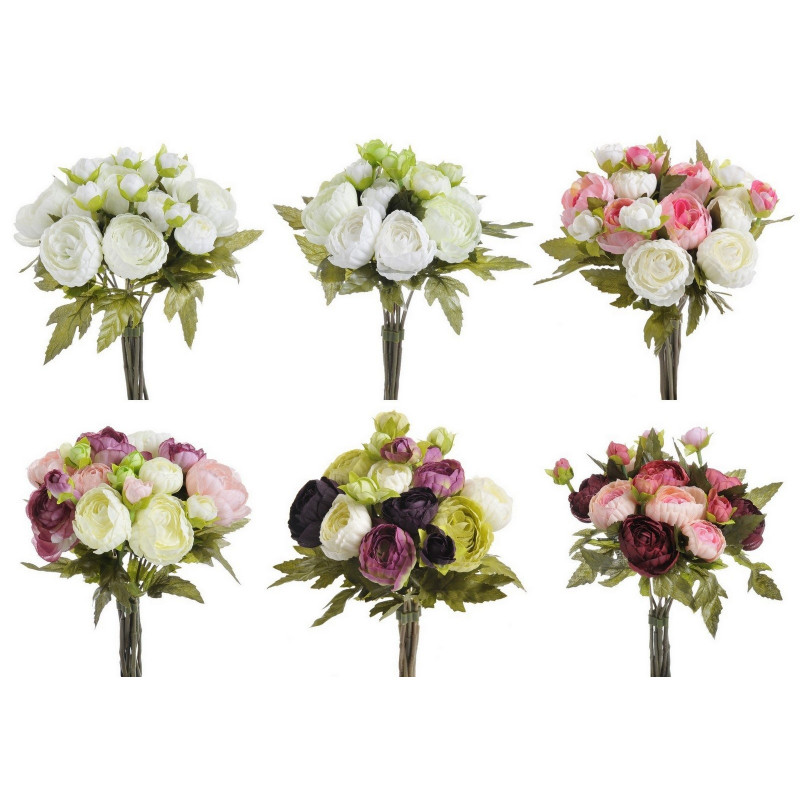 Bukiet kamelek x10, 21cm - sztuczna roślina