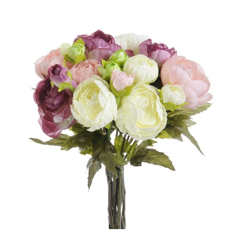 Bukiet kamelek x10, 21cm - sztuczna roślina