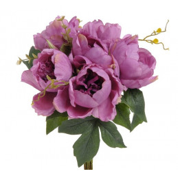 Róża kapuściana x 6, 30 cm - sztuczna roślina