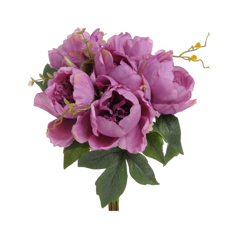 Róża kapuściana x 6, 30 cm - sztuczna roślina