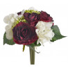 Bukiet róż z hortensją x 9, 30 cm