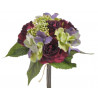 Bukiet róż z hortensją x 9, 30 cm