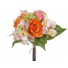 Bukiet róż z hortensją x 9, 30 cm