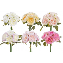 Bukiet róż x 6, 25 cm - sztuczna roślina