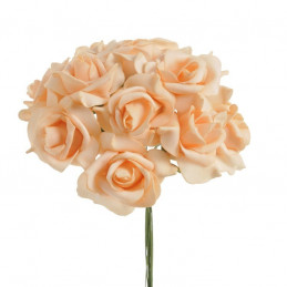 Róża piankowa mała A x 12, 22 cm