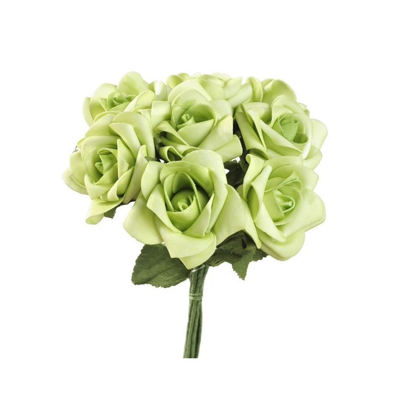 Różyczki piankowe 8szt/bukiet H24 cm