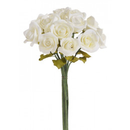 Różyczki piankowe 12szt/bukiet H23 cm