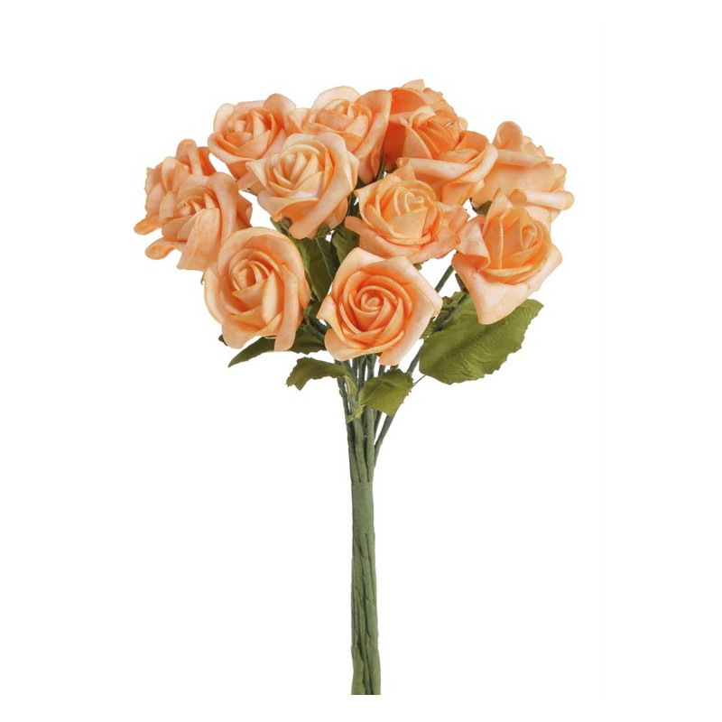 Różyczki piankowe 12szt/bukiet H23 cm