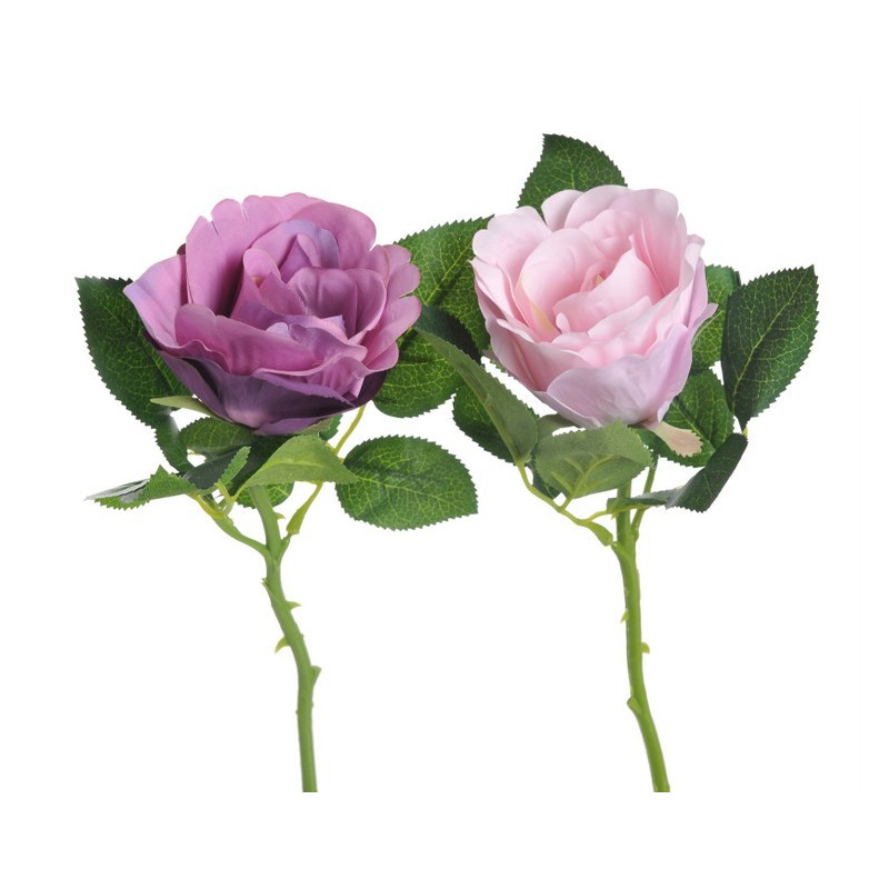 Róża Columbia z krótką łodygą 29 cm - sztuczna roślina