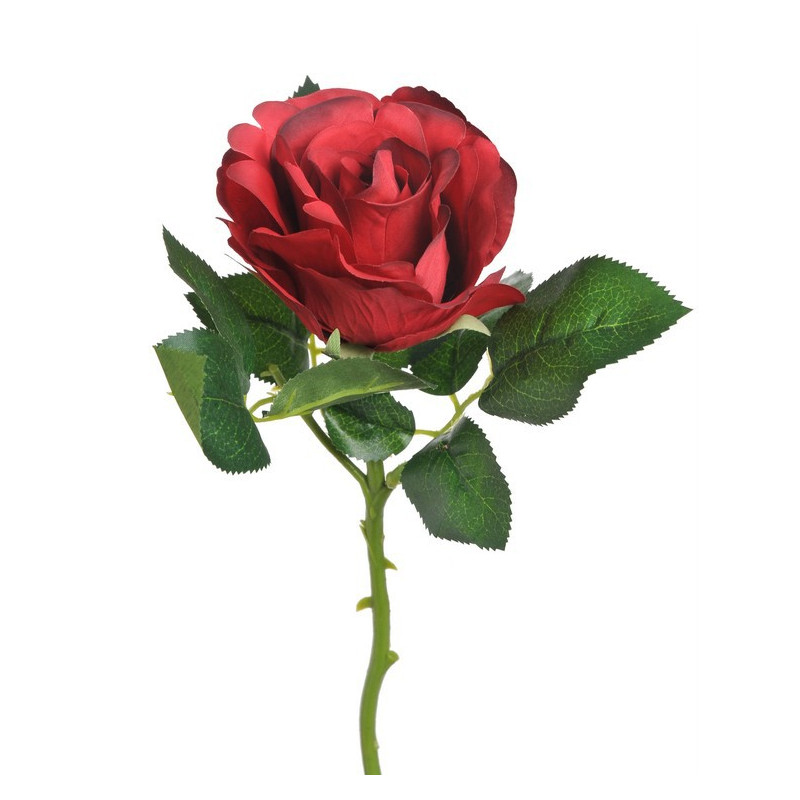 Róża Columbia z krótką łodygą 29 cm - sztuczna roślina