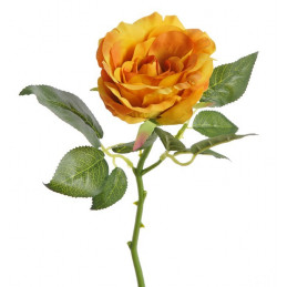 Róża aqua na krótkiej łodydze 22 cm - sztuczna roślina