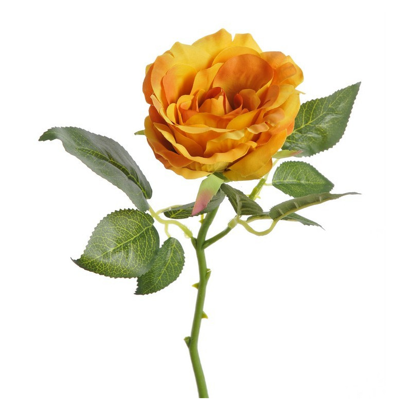 Róża aqua na krótkiej łodydze 22 cm - sztuczna roślina