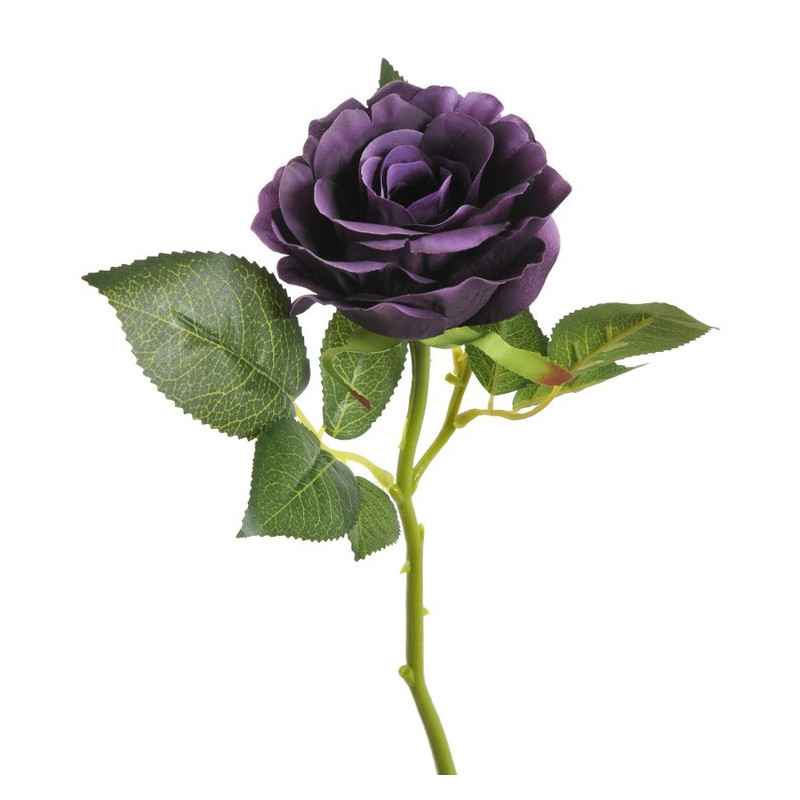 Róża aqua na krótkiej łodydze 22 cm - sztuczna roślina