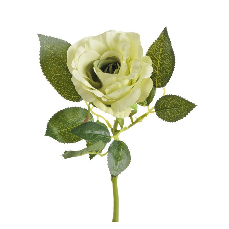 Róża aqua na krótkiej łodydze 22 cm - sztuczna roślina