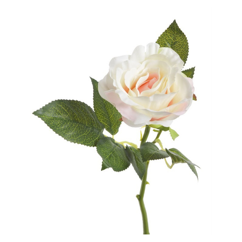 Róża aqua na krótkiej łodydze 22 cm - sztuczna roślina