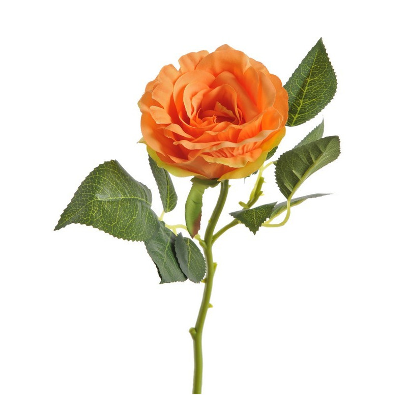 Róża aqua na krótkiej łodydze 22 cm - sztuczna roślina