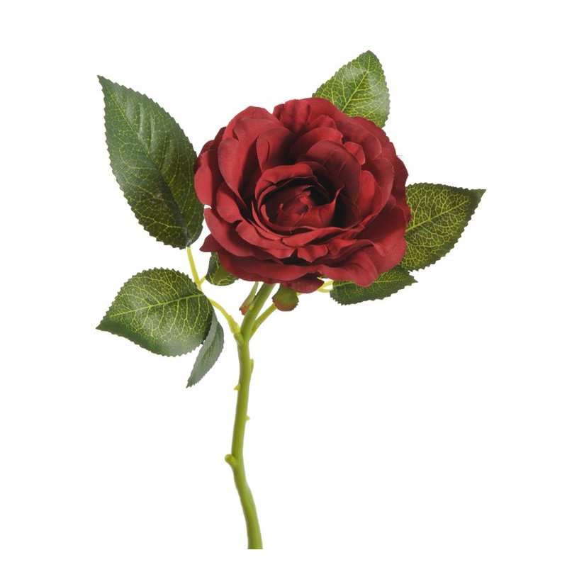 Róża aqua na krótkiej łodydze 22 cm - sztuczna roślina