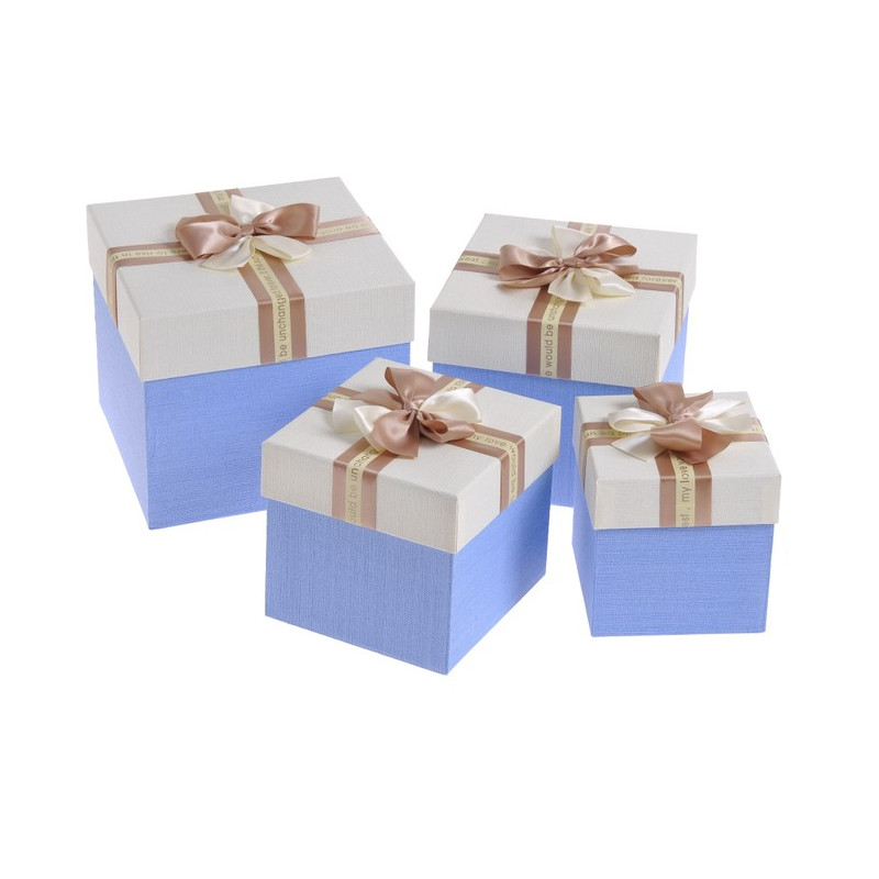 Pudełko kwadratowe 4szt/kpl